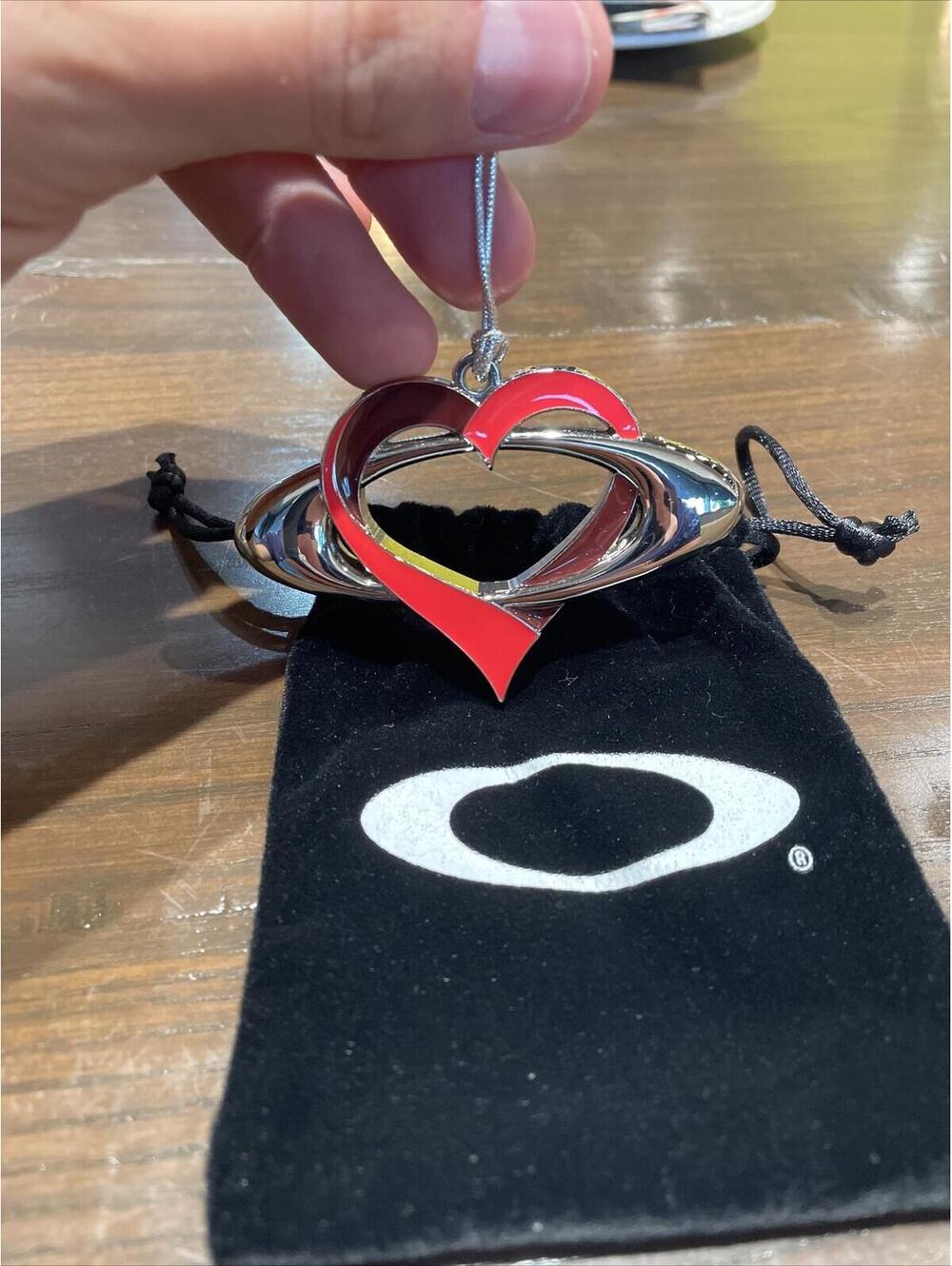 oakley heart O ornament . rare
